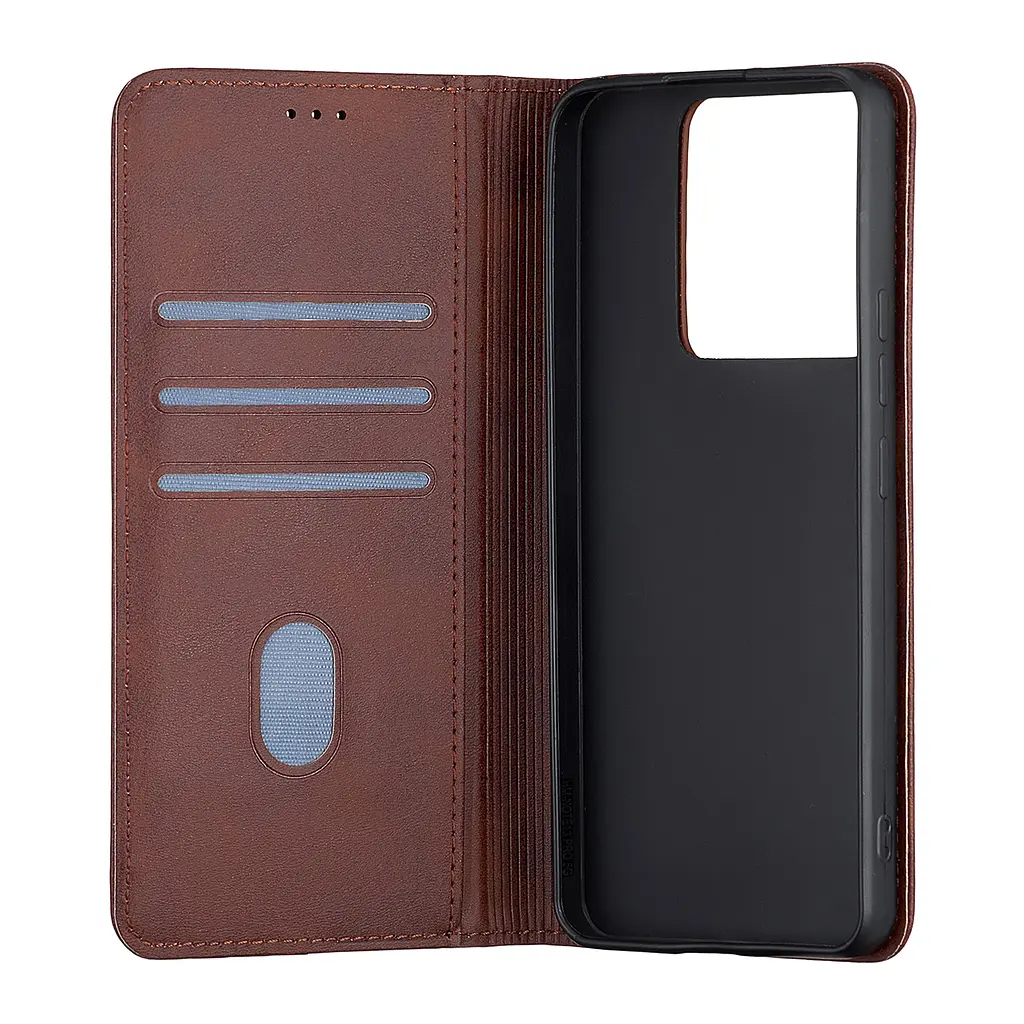 Чохол-книжка Premium Xiaomi Redmi Note 13 Pro 5G/Poco X6 5G Dark Brown - фото 2