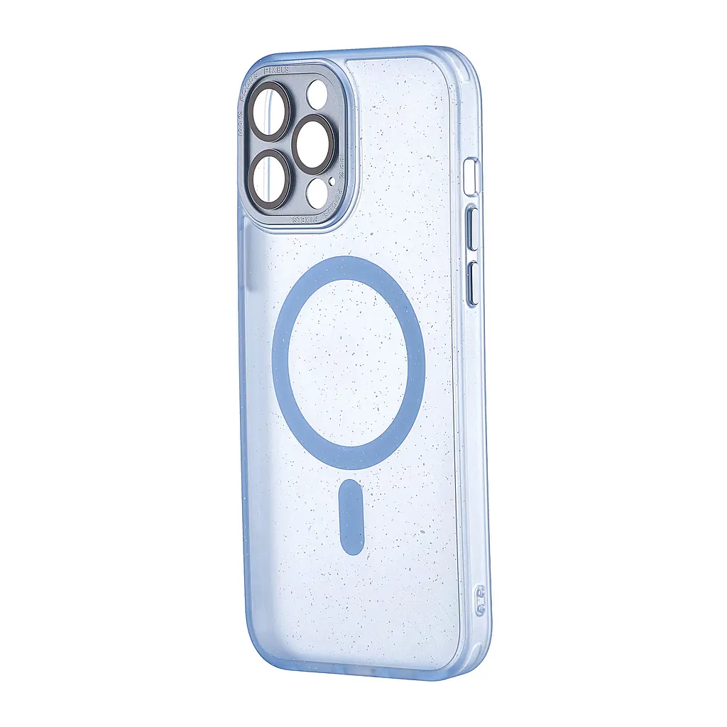 Чохол Splatter with MagSafe Protected Camera iPhone 13 Pro Max Light Blue