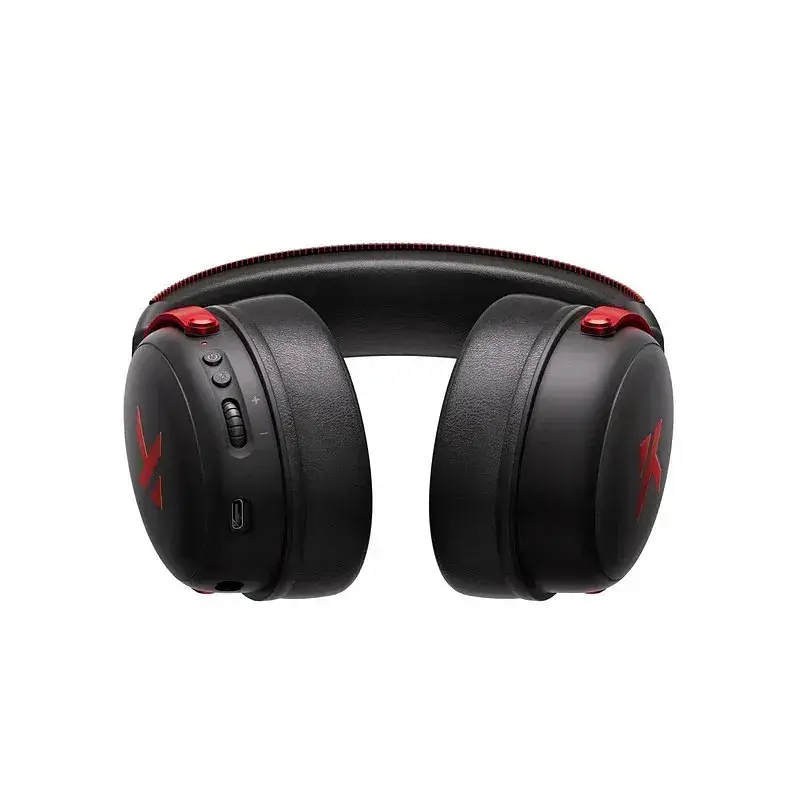 Наушники MCHOSE V9 Pro / Беспроводная игровая гарнитура / 2.4G / Bluetooth с микрофоном / Black Red - фото 4