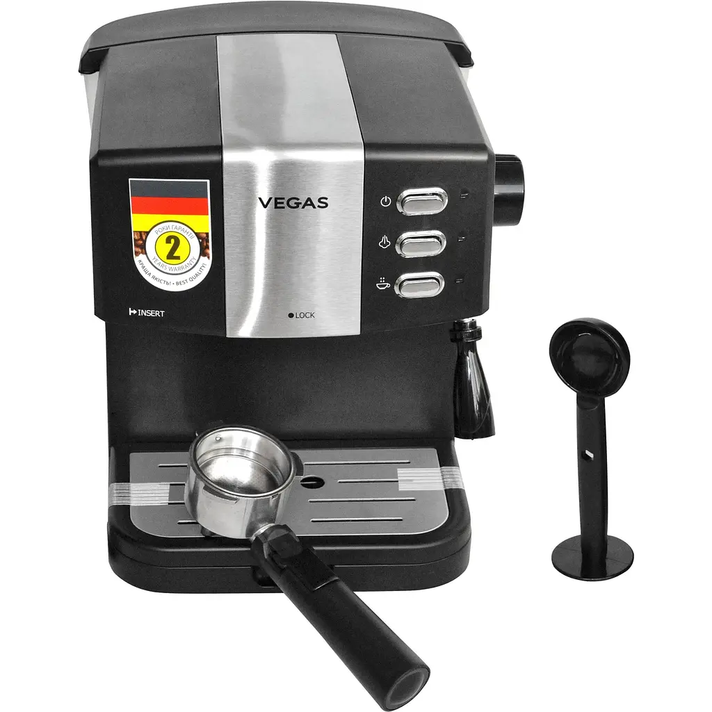 Кофемашина Vegas VCM-9070B 850Вт 1.5 л черная (VCM-9070B) - фото 2
