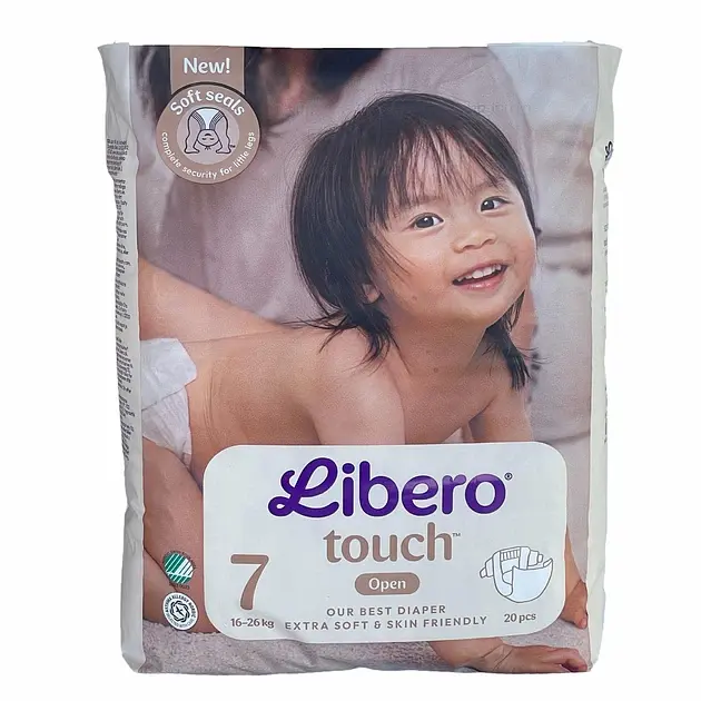 Підгузники Libero Touch 7 (16-26 кг), 20 шт