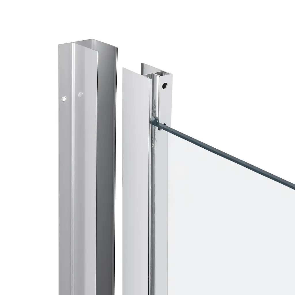 Душова кабіна Qtap Taurus CRM1011SC6 100x100 см, скло Clear 6 мм, покриття CalcLess без піддона, Універсальна, хром, без поддона - фото 3