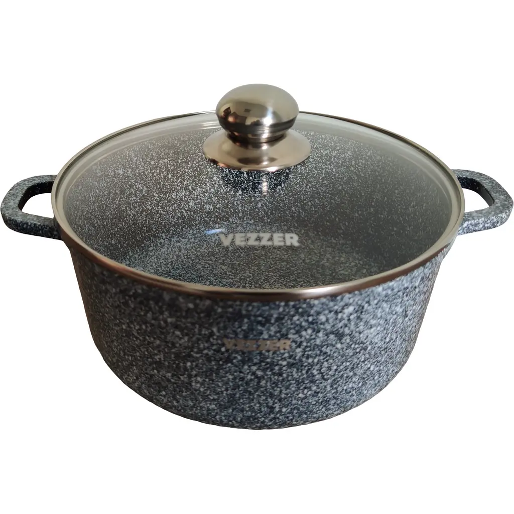 Каструля Vezzer з кришкою 24 см 4.5 л сіра (VZ8043) - фото 4
