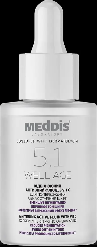 Осветляющий активный флюид с Vit C Well Age Meddis 30 мл - фото 2