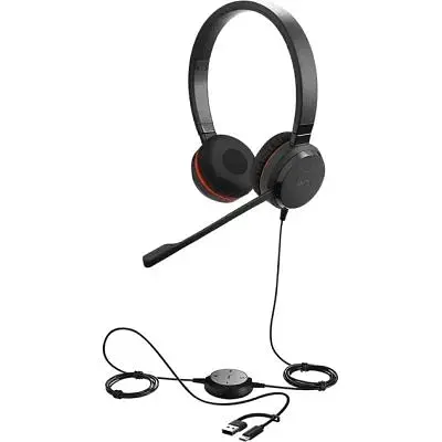 Навушники Jabra Evolve 30 II MS USB Type-C/Type-A Stereo Black (5399-823-369) - фото 5