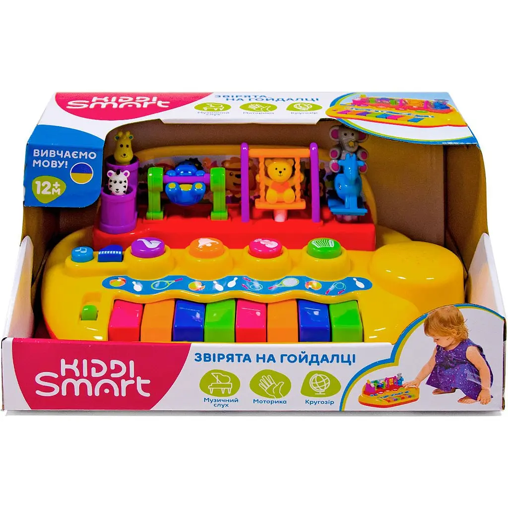 Пианино Kiddi Smart Зверята на качелях (063412) - фото 6