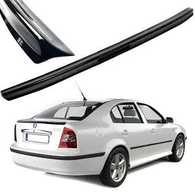 Спойлер пір'янка на кришку багажника для Skoda Octavia Tour 1996-2010 Глянець Voron glass - фото 8