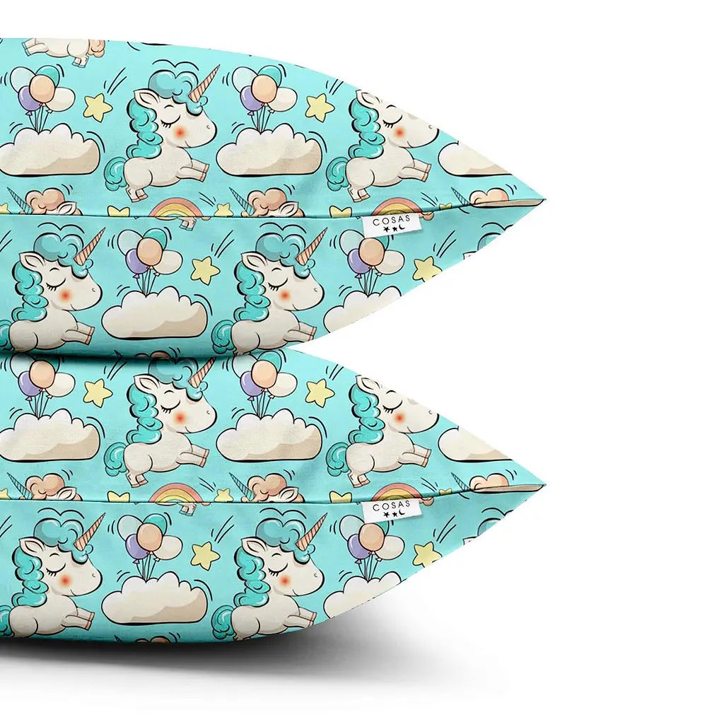 Набір наволочок Cosas Mint Unicorn 40х60 см (SetPillow_UnicornMint_40х60) - фото 2