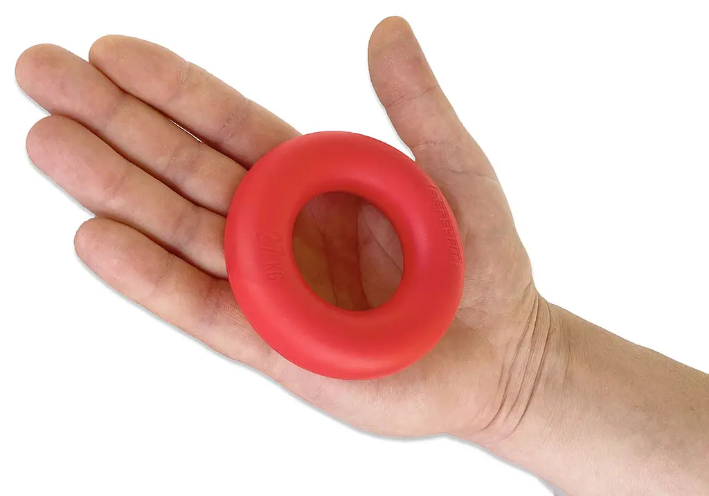 Еспандер кістьовий кільце EasyFit Ring тренажер для рук 27 кг Червоний (EF-1904-60) - фото 2