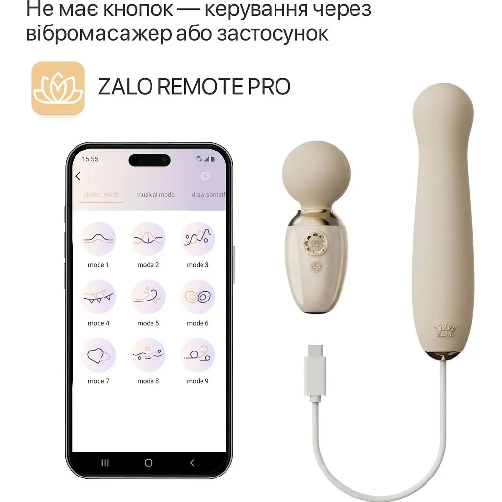 Пульсатор Zalo AVA Attachment для вібратора Zalo AVA/Zalo Unicorn Ivory White (SX0709) [169278] - фото 2