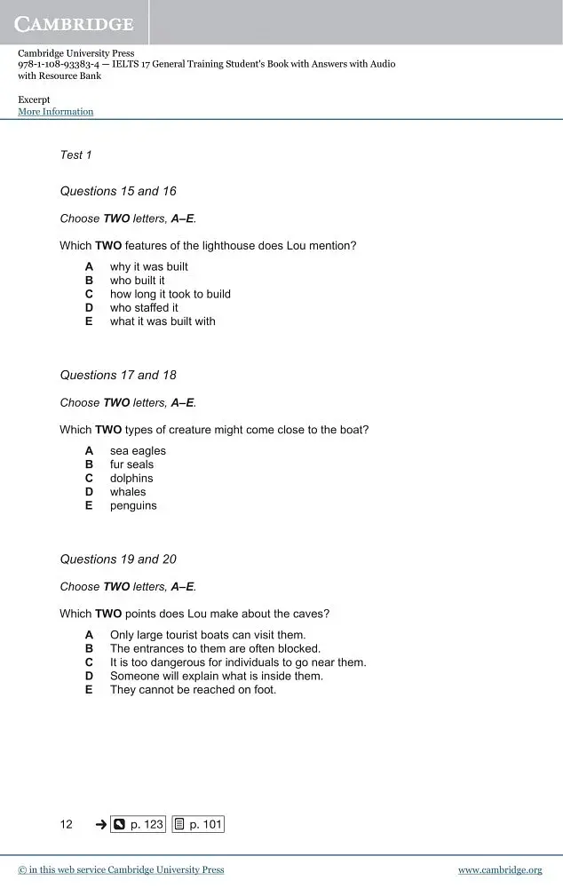 Cambridge Practice Tests IELTS 17 General with Answers, Downloadable Audio - фото 4