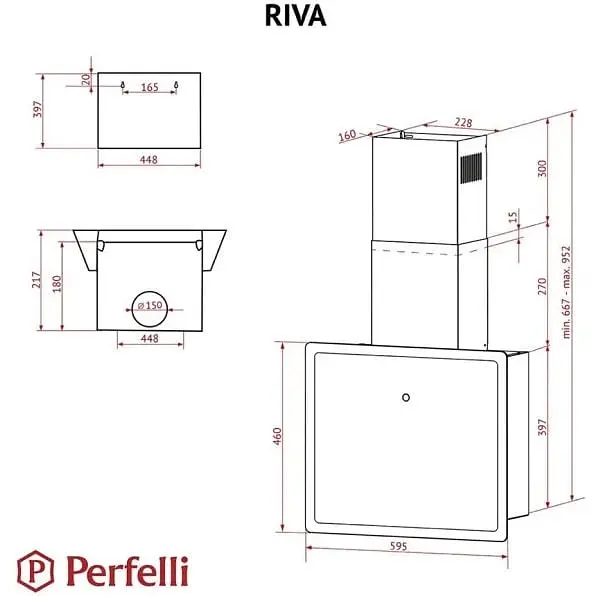 Вытяжка Perfelli Riva Bianca - фото 9