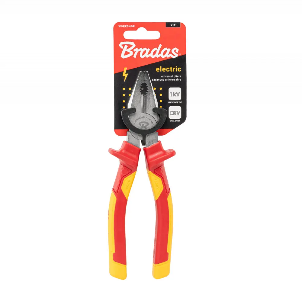 Універсальні плоскогубці Bradas ELECTRIC, 185 мм, 1кВ VDE (DIY-PL1010/7) - фото 3