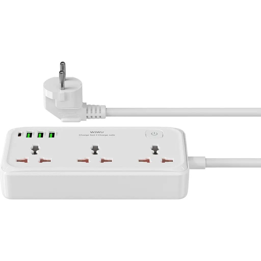 Мережевий фільтр WiWU Cube Wi-S005 30W GaN Power Strip EU White (6977703654196) [162496] - фото 5