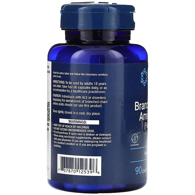 Комплекс амінокислот з розгалуженими ланцюгами Life Extension Branched Chain Amino Acids 90 капсул - фото 3