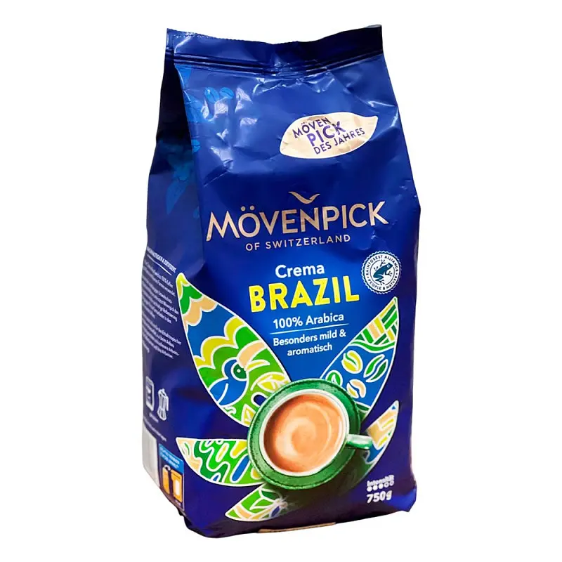 Кава зернова Movenpick Crema Brazil 100% Arabica 750 г