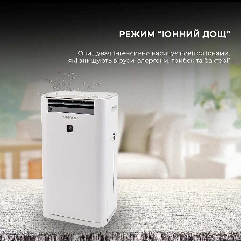 Очищувач повітря з функцією зволоження Sharp KC-G60EUW - фото 15