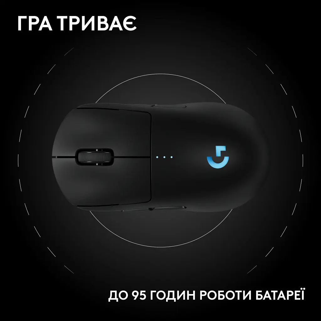 Мишка Logitech G Pro 2 Lightspeed Wireless Black (910-007295) - фото 12