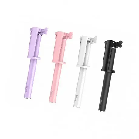 Селфі монопод Hoco K5 дротовий тримач Selphie stick білий - фото 6