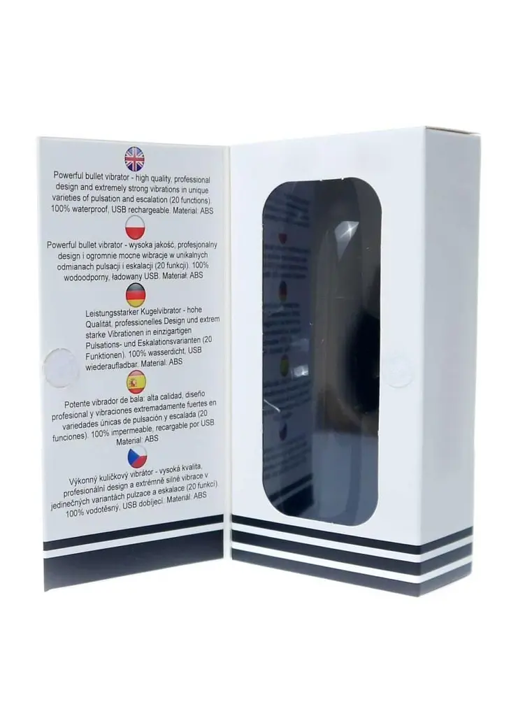 Міні-вібратор B - Series Magic Rechargeable Powerful Bullet, 10 см (чорний) - фото 8