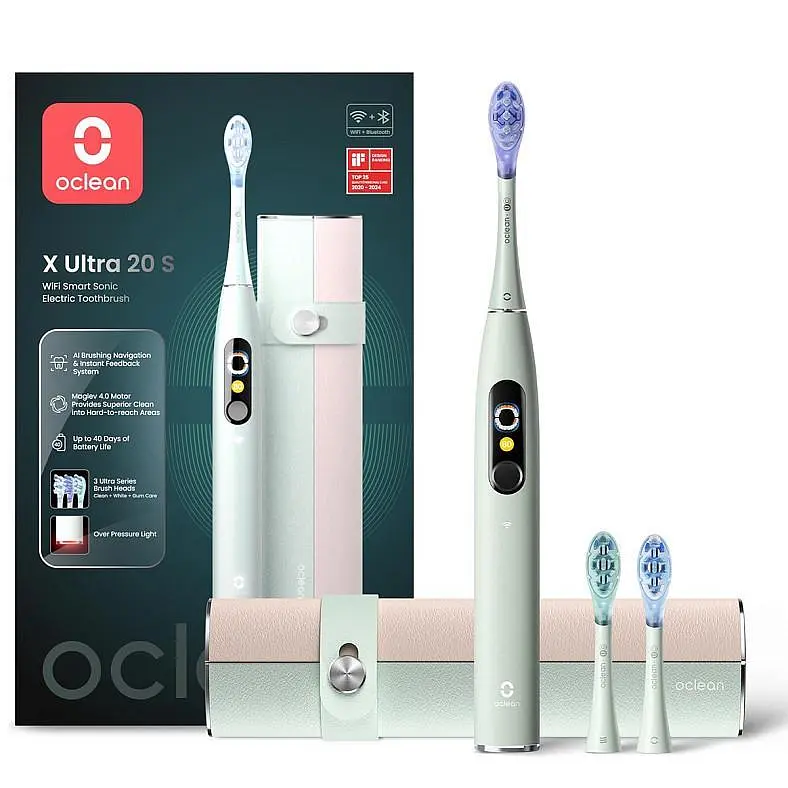 Электрическая зубная щетка Oclean X Ultra 20 Set Electric Toothbrush Green - фото 5
