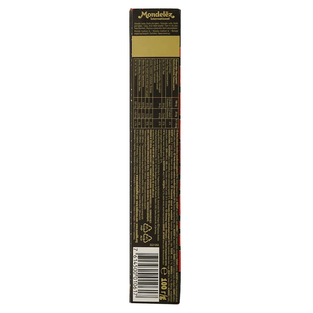 Шоколад Toblerone чорний з нугою з меду та мигдалю 100 г (232728) - фото 2