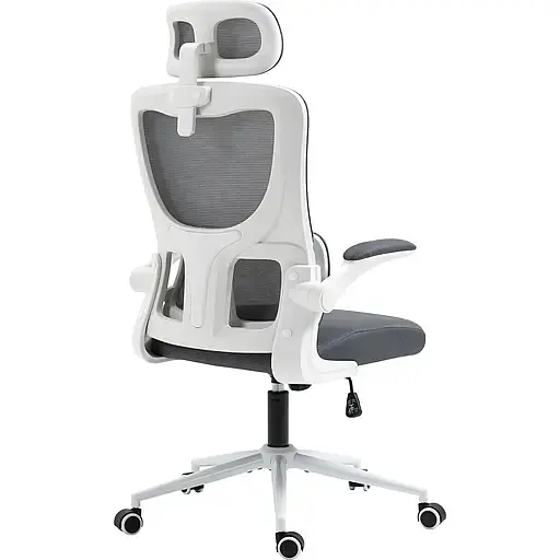 Офисное кресло GT Racer X-5728, бело-серое (X-5728 White/Gray) - фото 6
