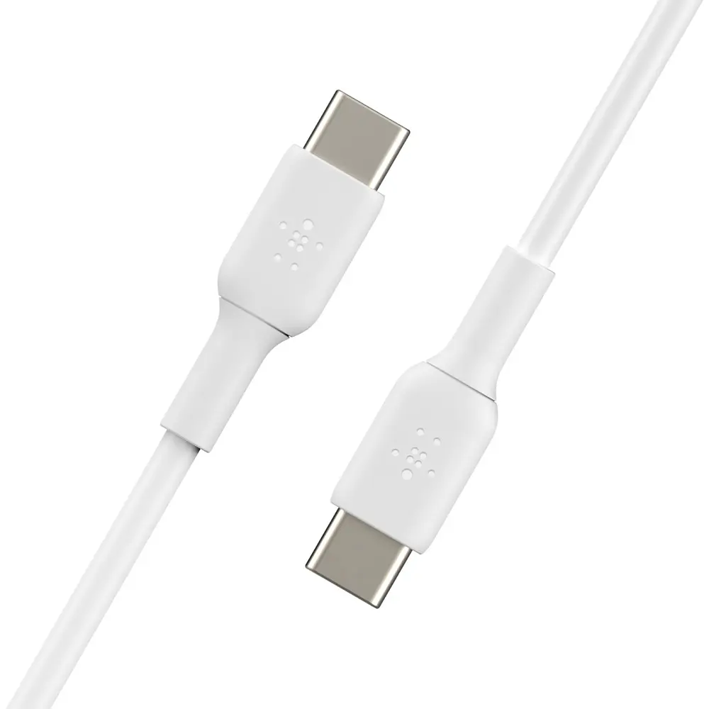 Кабель Belkin USB-C > USB-C заряджання/синхронізації 1м, 60Вт, Type-C, PVC, білий teh0013652 - фото 5