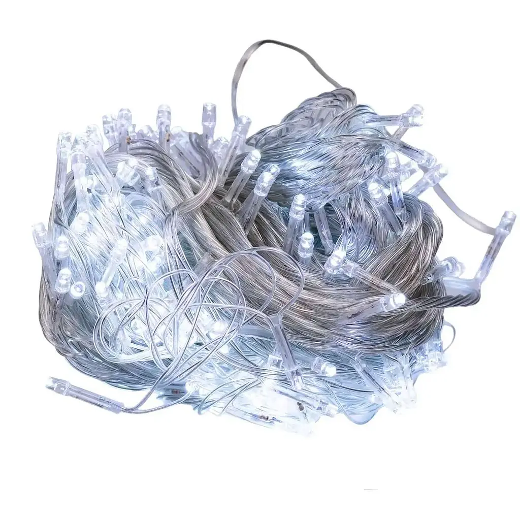 Гірлянда-нитка GarlandoPro 190 LED довжина 18 м прозора, білий (W400LEDW) - фото 7