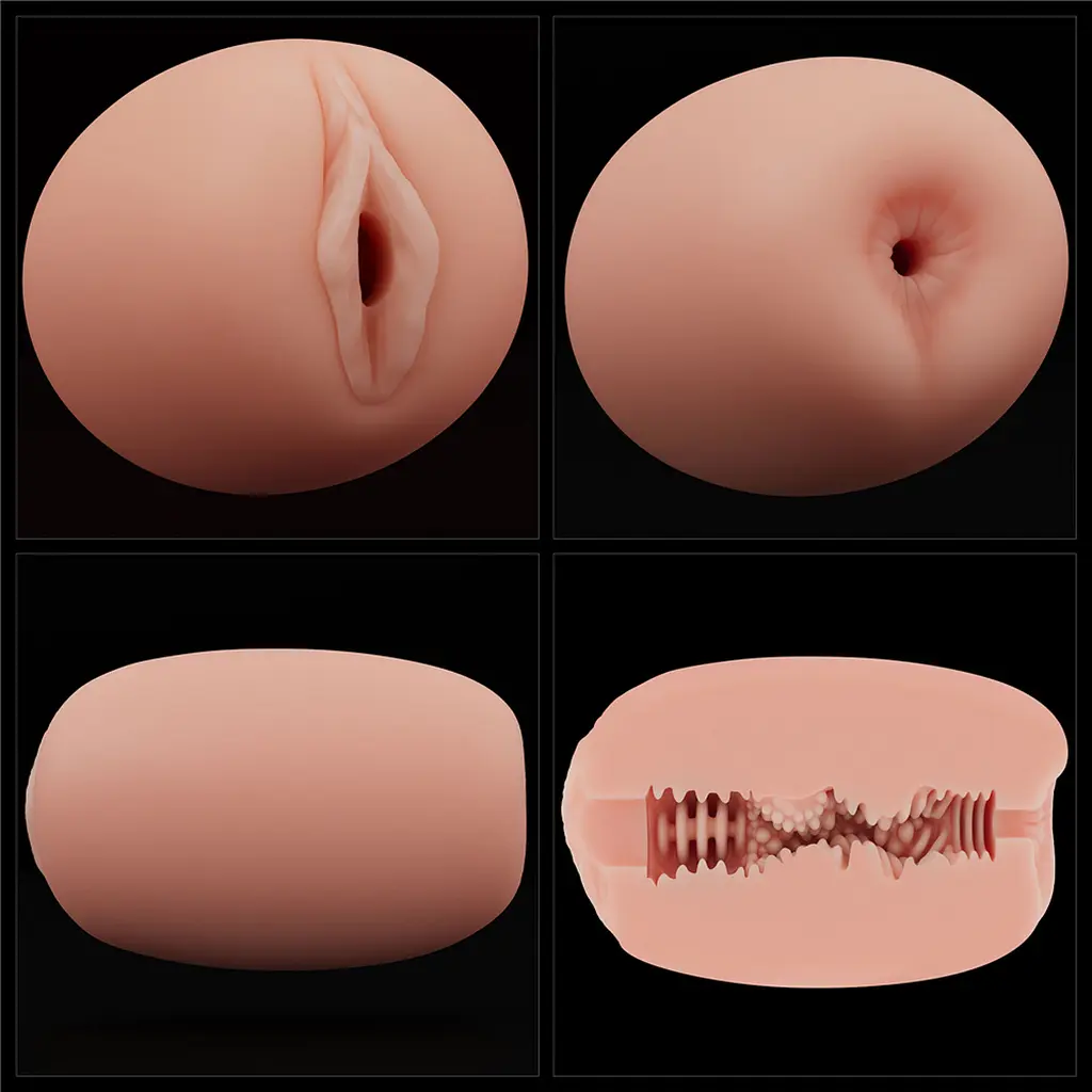 Мастурбатор - Slider Double-Ended Masturbator Vagina and Anus Flesh - фото 3