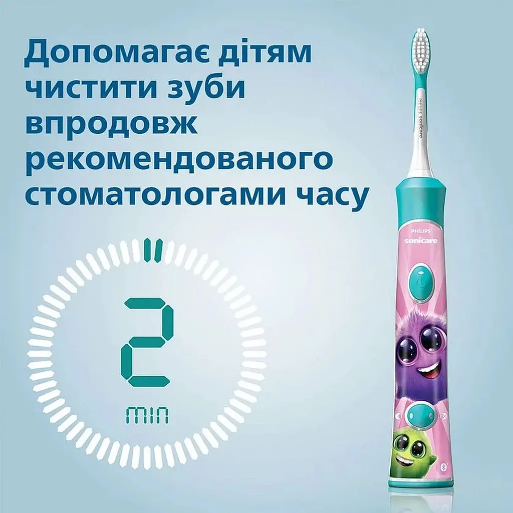 Електрична зубна щітка Philips Sonicare For Kids (HX6322/04) - фото 6