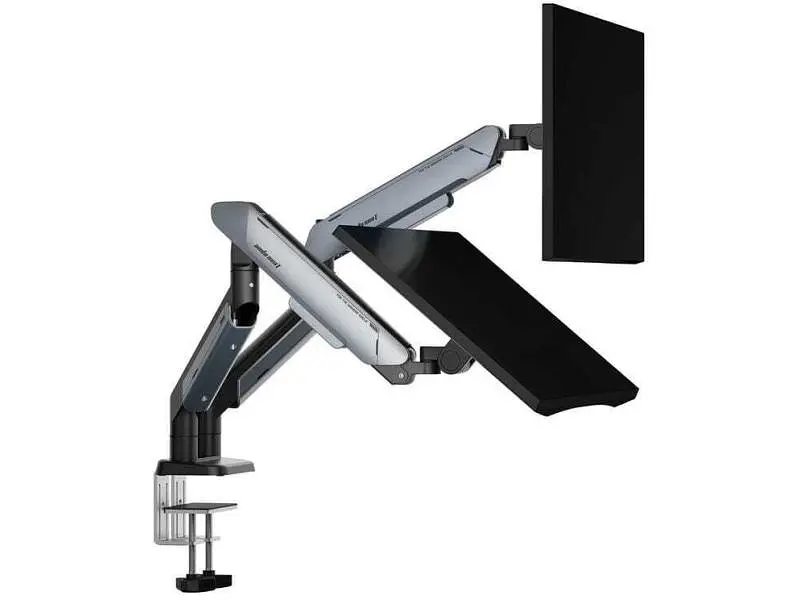Настільна стійка Anda Seat Stealth PRO II Duo 17''-42'' Titanium (AD-W-A9-2S-BT) - фото 7