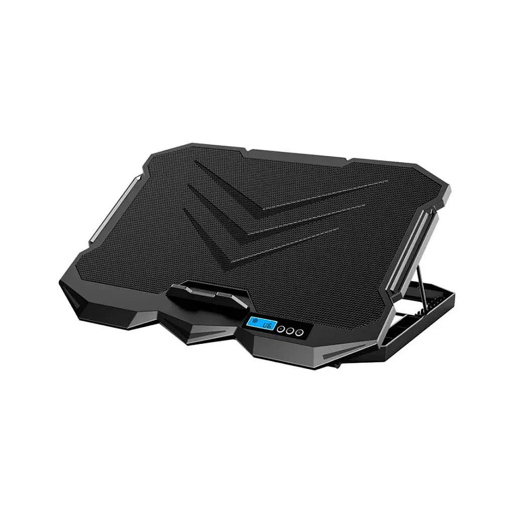 Підставка до ноутбука Ice Coorel 10-17", 2*125mm + 2*70mm 2600 RPM, 385x280x28mm, Black (K22) - фото 2
