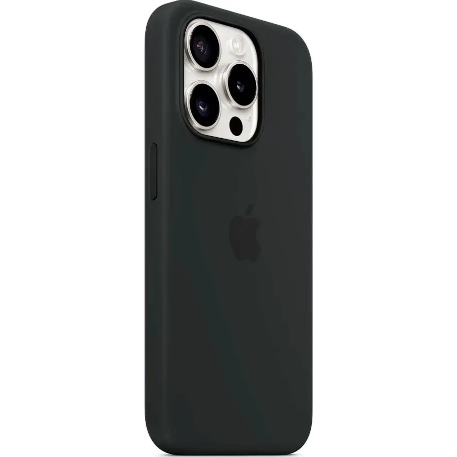 Чохол Silicone Case with MagSafe для Apple iPhone 15 Pro Black AAA [93260] - фото 2