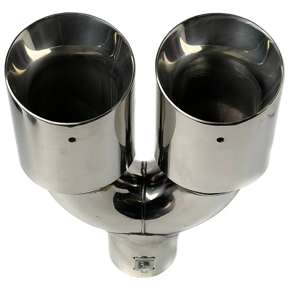 Насадка на подвійний глушник Vitol 250 x 2-89 x 64 мм Хром (НГ-0260) - фото 3