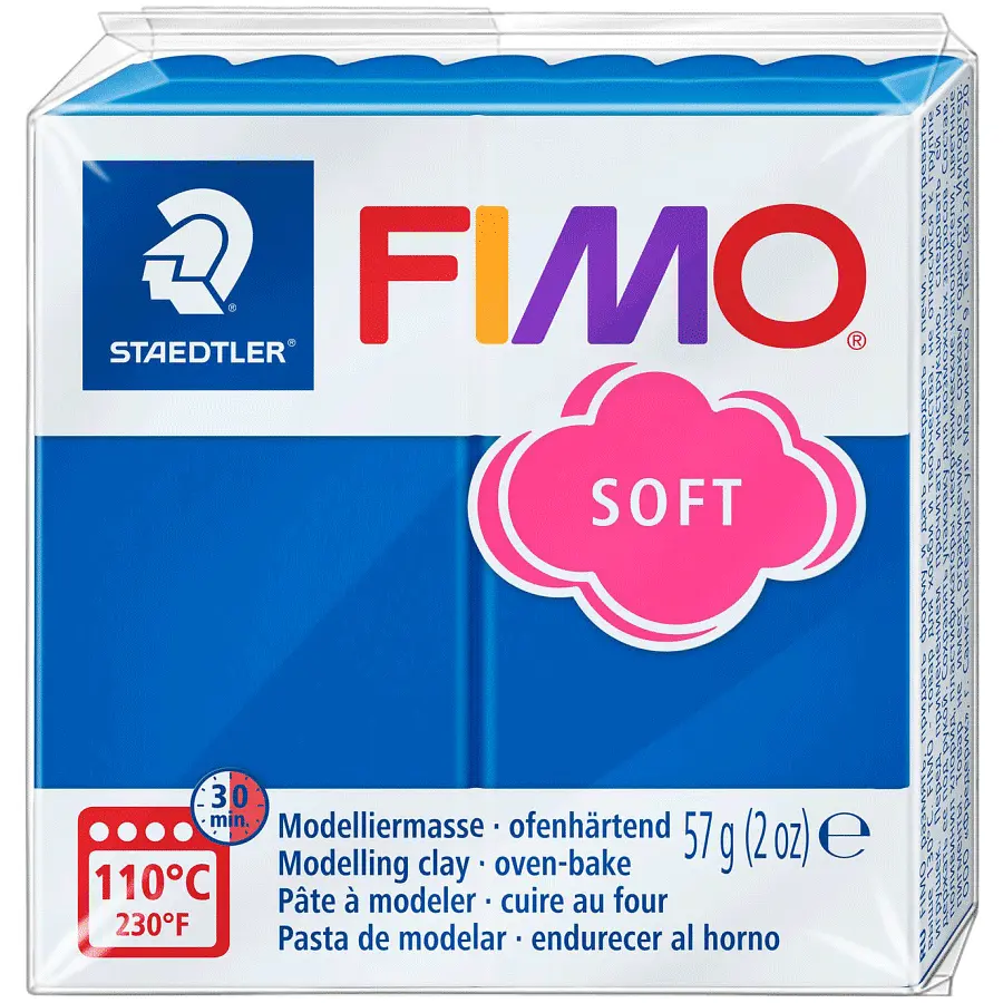 Пластика для біжутерії Soft Синя 57 г Fimo (4006608809577)