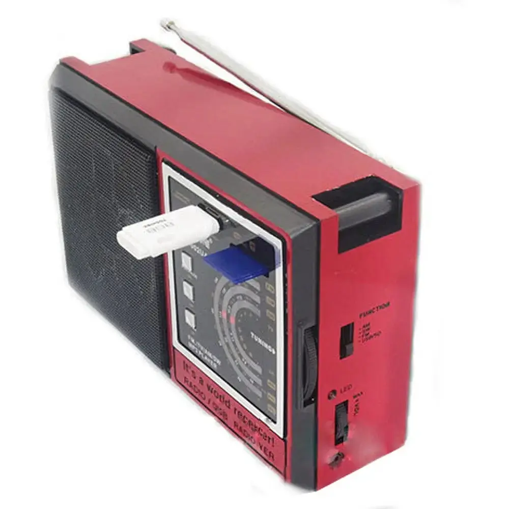 Радиоприемник Golon RX-002 портативный красный - фото 3