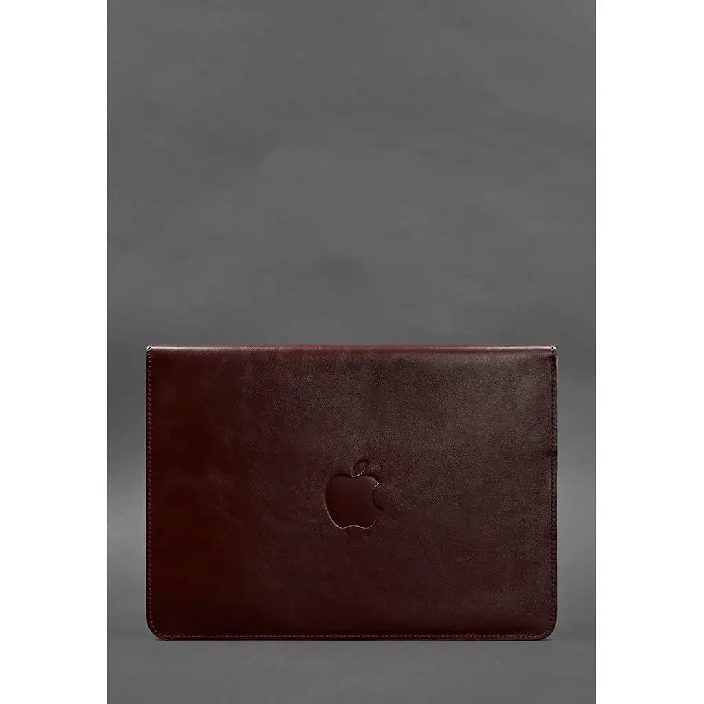 Шкіряний чохол-конверт BlankNote на магнітах для MacBook 13 Бордовий - фото 2