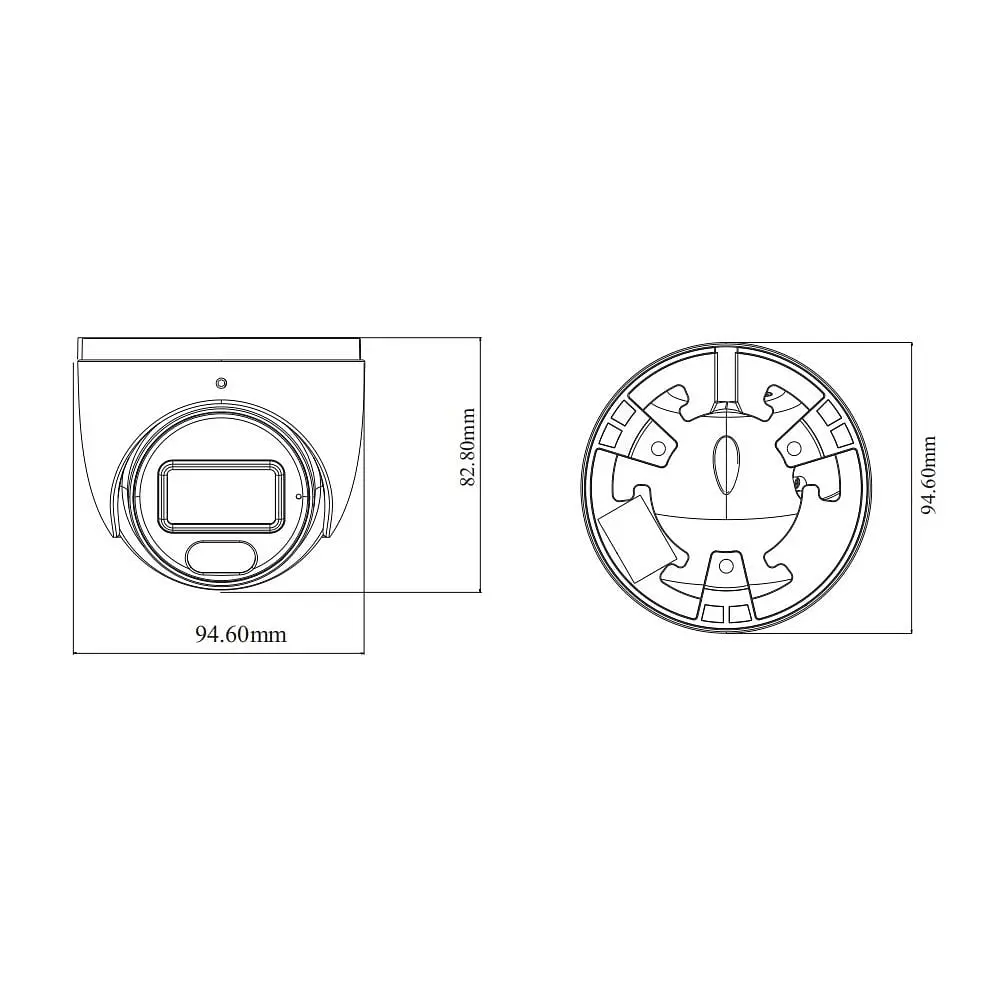 IP-відеокамера 4Mp TVT TD-9544S4-C(D/PE/AW2) White f=2.8mm, ІЧ+LED-підсвічування, з мікрофоном (77-00325) - фото 2