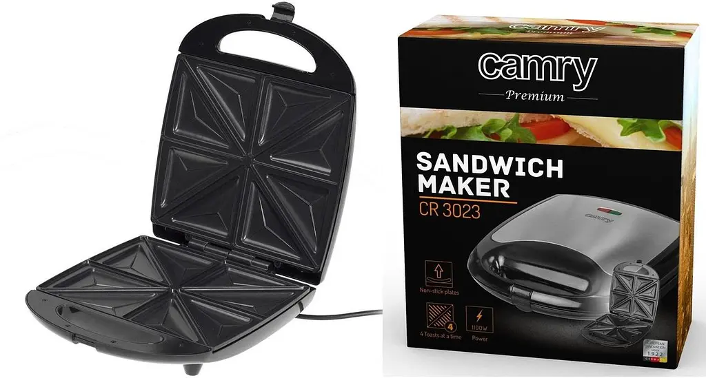 Сэндвичница бутербродница Camry CR 3023 1100 Вт - фото 7