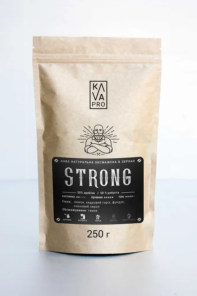 Strong кава в зернах бленд 0,25 кг