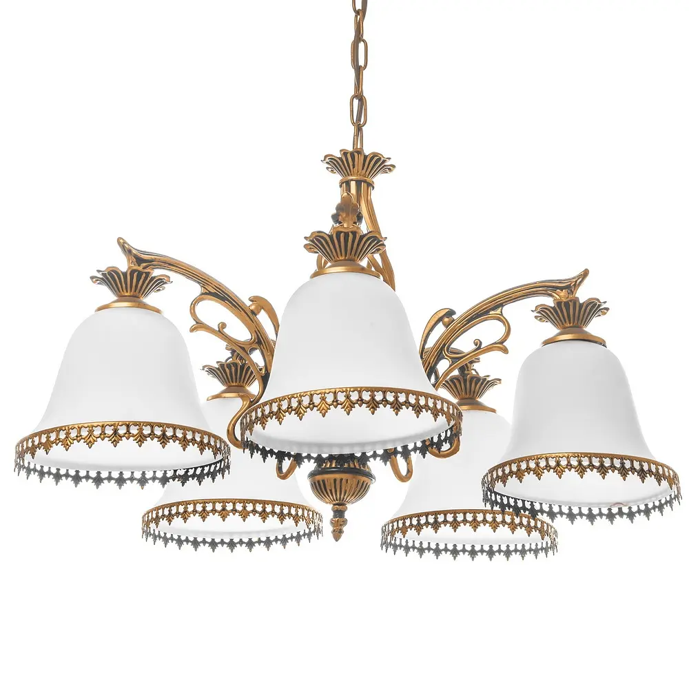 Люстра подвесная Brille классическая E27 60W PB (BKL-343S/5) - фото 2