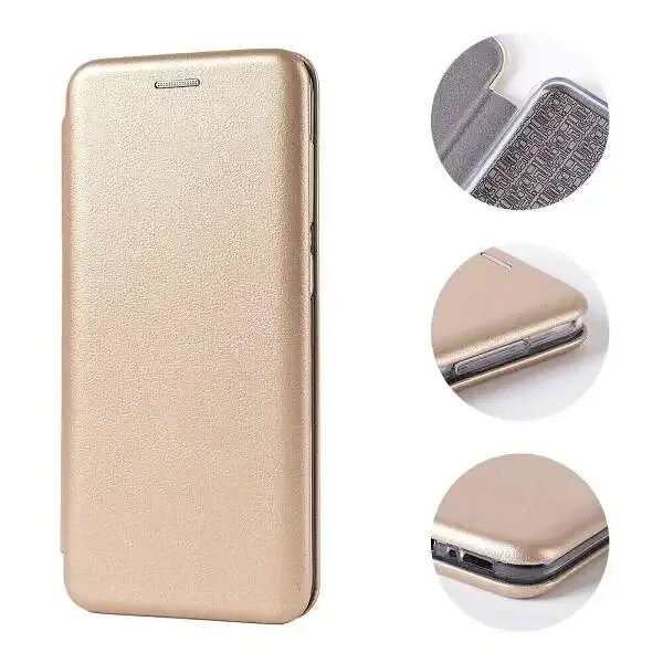 Чохол книжка Xiaomi Redmi 13 еко-шкіра Premium Case для смартфонів Золотистий - фото 2