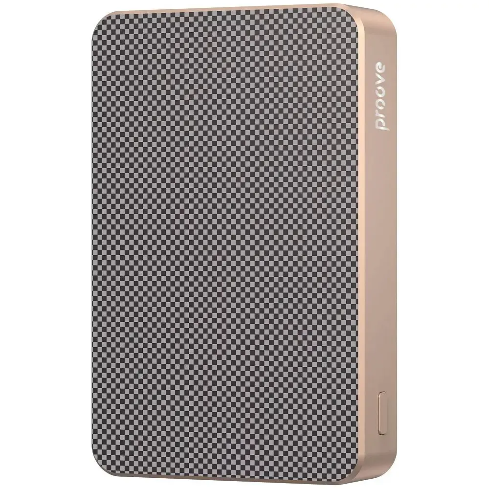 Зовнішній бездротовий Magsafe портативний акумулятор Proove Carbon Slim 22.5 W 10000 mAh Sunflare (PBCS22110050)