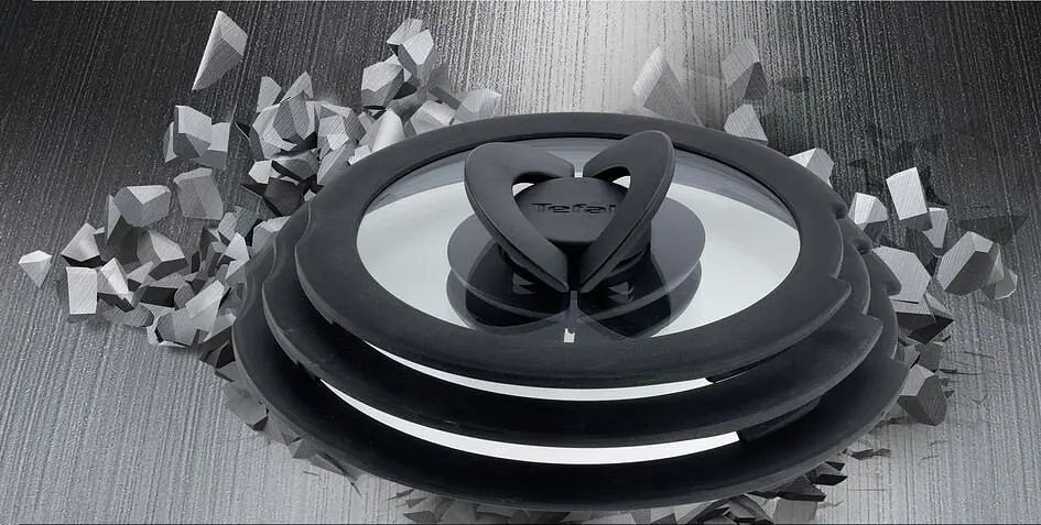 Tefal Кришка скляна Ingenio 22 см скло силікон - фото 3