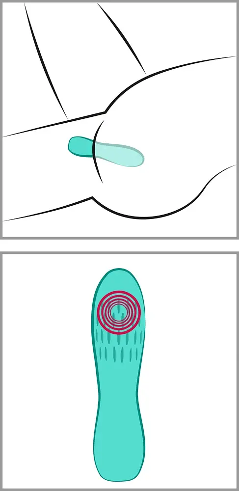 Вибратор Cuties Mini 10.8 см бирюзовый - фото 7