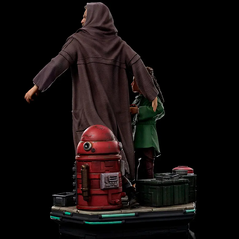 Статуетка Star Wars Obi-Wan and Young Leia - Deluxe Розмір 1/10 (Зоряні війни) 20,4 см - фото 4