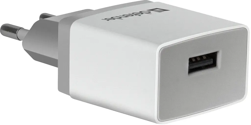 Зарядний пристрій Defender UPA-21 білий, 1xUSB, 5V/2.1A (83571) (6505064) - фото 2