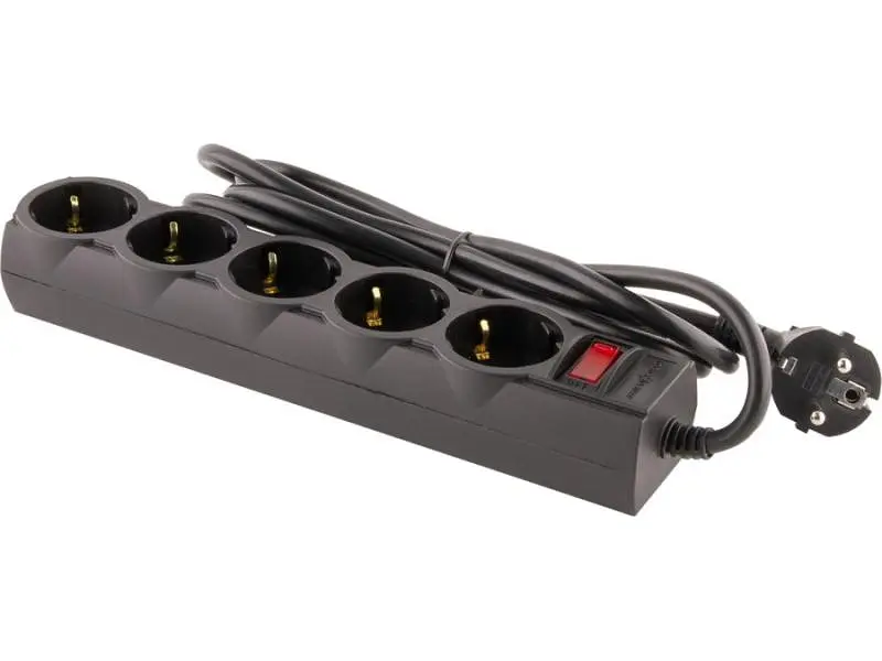 Мережевий фільтр-подовжувач Logicpower LP-X5 Premium Black 5 м (9585) - фото 4