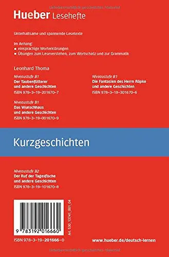 Der Passagier und andere Geschichten, Leseheft B1 - Леонхард Тома - фото 2